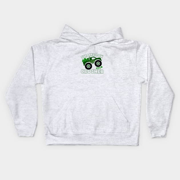 Shamrock Crusher Truck Kids Hoodie by GoodWills